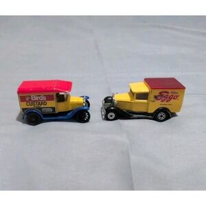 Vintage 1979 Matchbox Model A Ford Matchbox & 1989 Bird's‎ Custard 1921 Model T
